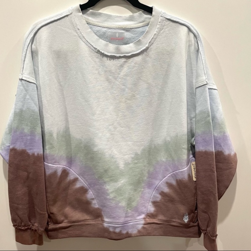 New FREE PEOPLE MOVEMENT Ombré Metti cotton-blend sweatshirt - Picture 11 of 12